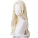 Perruque Cosplay Princesse Elsa pour Adulte Cheveux Synthétiques Anime Droite Degré de Chaleur