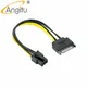 Angitu-Câble adaptateur d'alimentation SATA 15 broches mâle vers 6 broches PCIE PCI Express 10cm