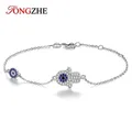 TONGZHE – Bracelets porte-bonheur fatma Hamsa en argent Sterling 925 bijoux d'amitié faits à la