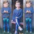 Leggings en écailles de poisson sirène pour enfants pantalons crayon extensibles pour bébés filles