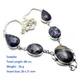 Collier en argent superposé sur cuivre véritable sodalite soi-même agate jaspe alanding yst