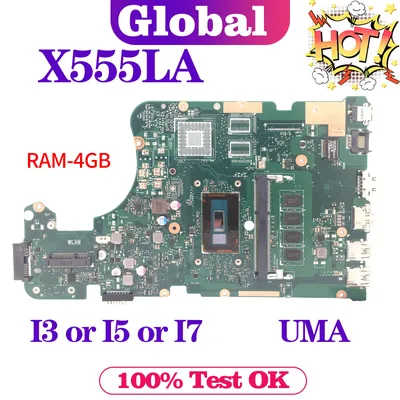 EllFU-Carte mère X555LA pour Asus X555LAB A555LA K555LA F555LA X555LD X555LB I3 I5 I7 4th/5th