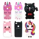 Coque en silicone souple pour Huawei P8 Lite 2017 étui de téléphone mignon dessin animé 3D chat