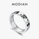 MODIAN-Bagues empilables en argent regardé 925 pour femme bijoux fins motif diamant argent