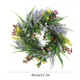 Concentration florale du Texas pour printemps couronne colorée vibrante couronne de chalet Élavec
