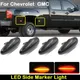 Feu de position latéral LED rouge ambre avec lentille fumée pour Chevrolet Silverado GMC Sierra