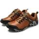 Chaussures de randonnée en plein air marron pour hommes 2022 cuir véritable chaussures d'escalade