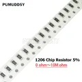 Résistance à puce 200 SMD 1/2W 0R ~ 10M 1 10R 100R 220R 330R 470R 1K 1206 K 10K 47K 4.7K 10 100 100