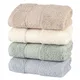 Serviette douce en coton multicolore 34x74cm couleur unie pour salle de bain maison