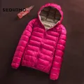 SEDUTMO-Manteau d'hiver en duvet de canard pour femme vestes à capuche ultra légères manteau à