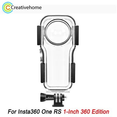PULUZ – boîtier de caméra étanche pour Insta360 One RS 1 pouce édition 360 profondeur sous-marine