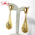 Sunny – boucles d'oreilles en cuivre couleur or en forme de goutte d'eau pour femmes haute qualité