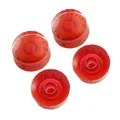 Boutons de rechange pour guitare électrique 4 pièces rouge contrôle de la vitesse Pot Volume