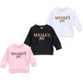 Lioraitin – sweat-shirt à manches longues pour bébé de 0 à 3 ans garçon et fille avec lettres