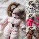 Combinaison à capuche pour bébé garçon et fille vêtements d'hiver habit de neige pour bébé