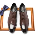 Chaussures Oxford à enfiler formelles pour hommes chaussures provoqué classiques pour hommes