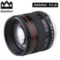 RISESPRAY-Objectif de mise au point manuelle plein format F1.8 85mm pour CANON Nikon D300 D3100