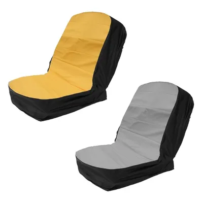 Housse de siège pour tondeuse à gazon agricole housse de coussin de siège gris/jaune pour