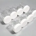 Bocaux de Rangement Transparents en l'horloge avec Couvercle en Plastique Blanc Conteneur pour