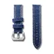 Hemsut-Bracelets de Montre en Toile à Dégagement Rapide 2 Pièces Bleu Denim Premium Acier Mat