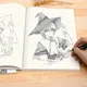 Matériel de copie de Manga pour débutants livre de tutoriel de dessin belle fille et beau garçon