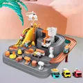 Piste de voiture de course de 27cm pour enfants jeu d'aventure modèle de Train interactif