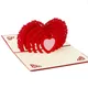 Carte Pop-Up 3D faite à la main avec cœur pour anniversaire de saint-valentin carte postale de noël