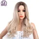Perruques synthétiques pour femmes perruque longue Ombre Blonde naturelle bouclée pour femmes gris