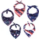 Chien Bandana Pentagramme Drapeau Écharpe Chien Triangulaire Foulard Bavoir Bandana Chien Toilettage