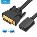 Jasoz HDMI vers DVI Adaptateur bidirectionnel DVI D 24 + 1 Mâle vers HDMI Femelle Connecteur de