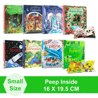 Livre d'histoires Peep Inside Usborne pour enfants nettoyage d'images pour enfants jouets