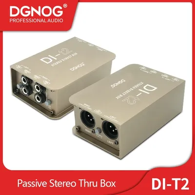Boîte directe professionnelle stéréo DI-t2 transformateur d'impédance Passive pour Instruments tels