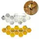 Stickers muraux miroir 3D en forme d'hexagone autocollant mural parfait en acrylique décoration de