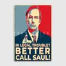 Saul Goodman Jame marshall Plaque métallique Breaking Bob Odenkirk mauvais et meilleur appel
