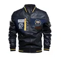 Blouson en similicuir homme pour moto blouson d'hiver en Pu nouvelle mode 232