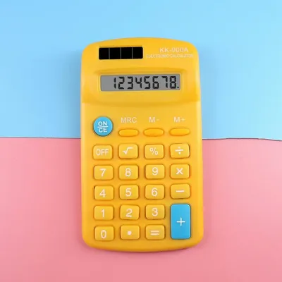 Mini calculatrice grand écran LED grand bouton affaires 8 chiffres fournitures scolaires
