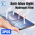 Protecteur d'écran 1 à 3 pièces Film Hydrogel Anti-lumière bleue pas du verre pour Huawei P50