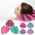 Oreiller de bain en tissu éponge gonflable en forme de coquille oreiller de bain de Spa à domicile