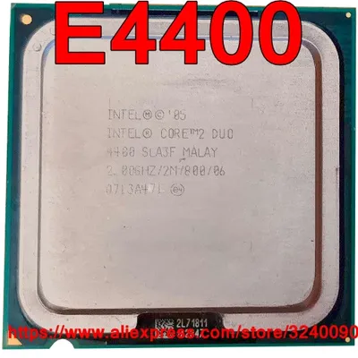 Processeur Intel CORE 2 DUO E4400 2.00GHz/2M/800MHz prise double cœur Original livraison