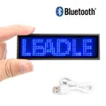 Bluetooth – Badge LED 12*48 pixels pour carte de visite affichage magnétique et broche Message