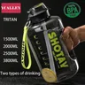 Bouteille d'eau de sport en Tritan sans BPA avec paille 1 5 l 2 5 l 3 8 l pour le Fitness