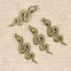 5pcs 43x15mm Antique Bronze Plaqué Serpent Charms Main Pendentif: DIY pour bracelet collier