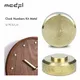 MCDFL – Kit de chiffres d'horloge en métal petits chiffres pour pièces numériques en bois or