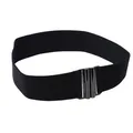 Ceinture élastique de haute qualité pour femmes boucle noire nouvelle mode Simple doudoune