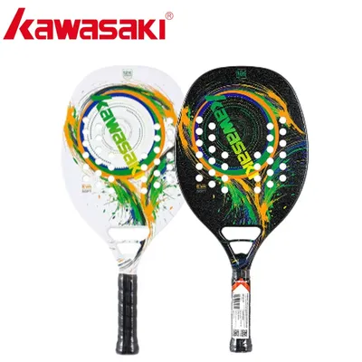 Kawasaki – raquette de Tennis de plage 12K en Fiber de carbone avec housse de protection H6