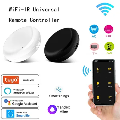 Tuya-Télécommande infrarouge universelle pour Smart Home WiFi IR Contrôle pour TV DVD AUD AC