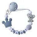 JOSilicone-Attache-sucette anti-chute pour bébé jouets de dentition perles anti-perte accessoires