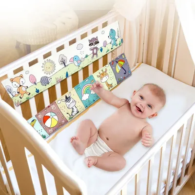 Lit de bébé en tissu décoration de chambre pare-chocs de berceau apprentissage précoce