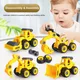 Jouets de véhicules d'ingénierie pour enfants modèle de camion de pompier jeu de vis bricolage