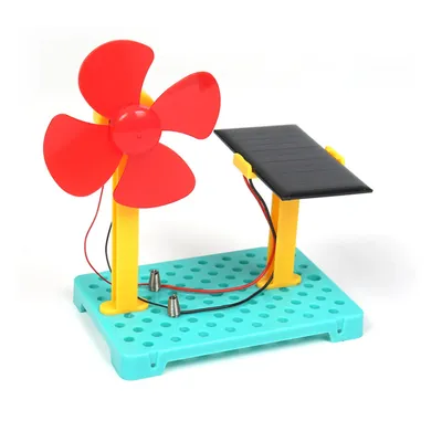Ventilateur à énergie solaire Kit de bricolage jouets scientifiques pour garçons expérience